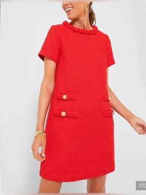 Tuckernuck Red Tweed Jackie Dress NWT!